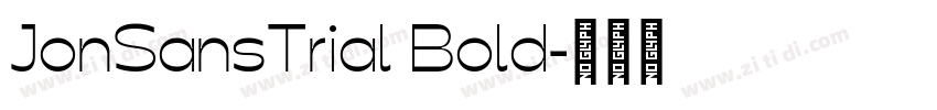 JonSansTrial Bold字体转换